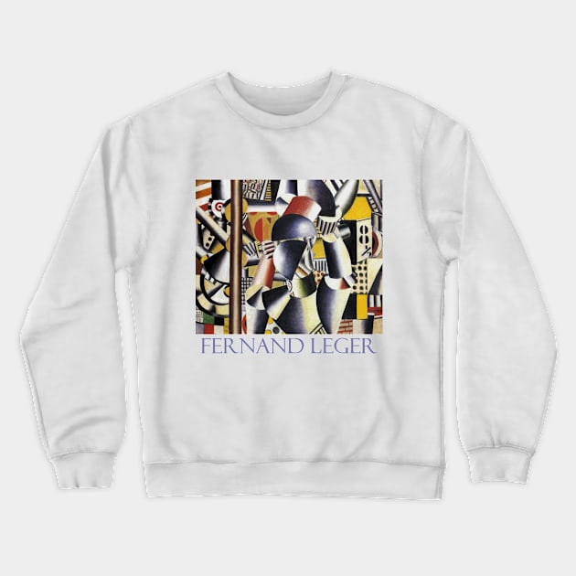 Acrobats in the Circus (1918) by Fernand Leger Crewneck Sweatshirt by Naves